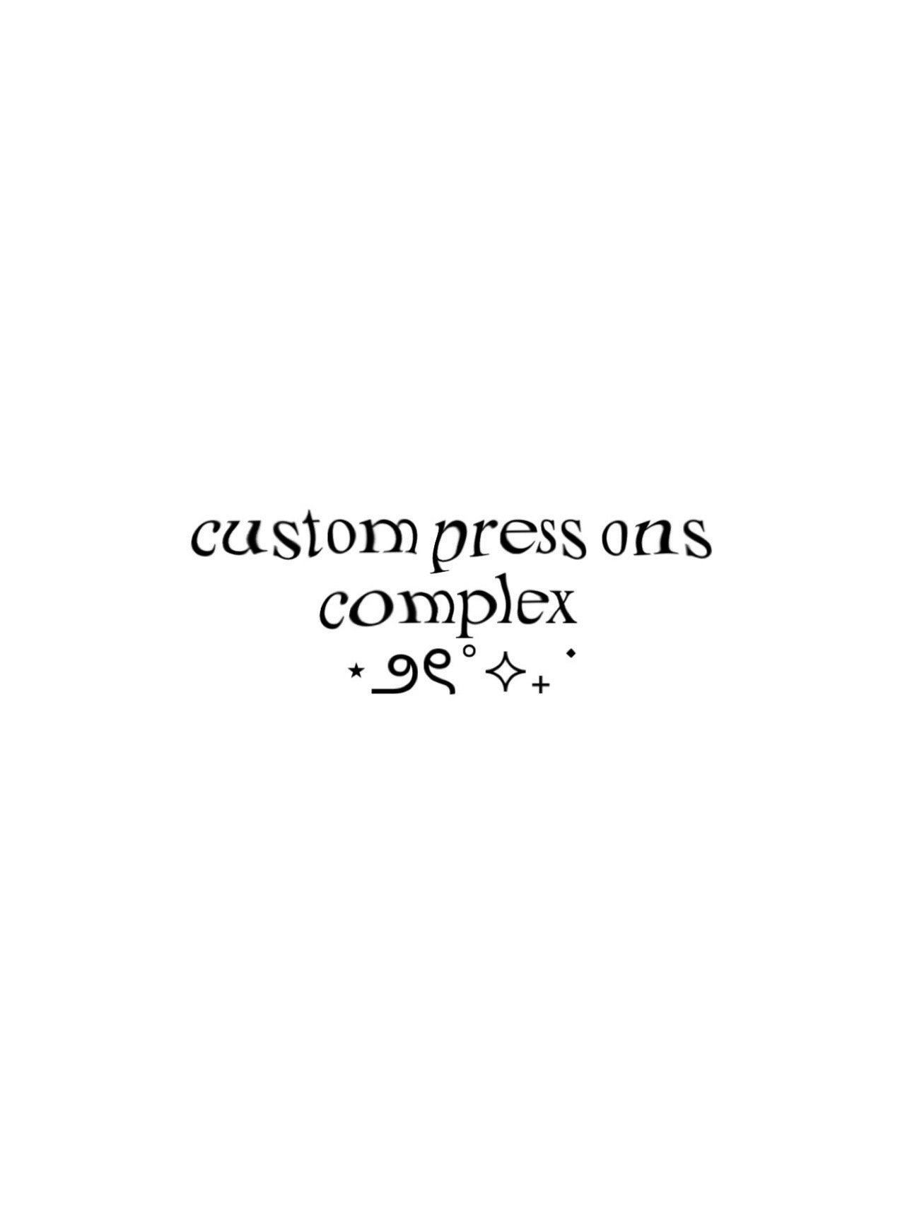 custom press ons - complex